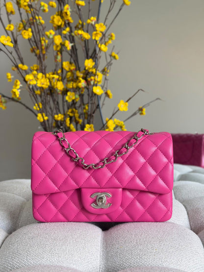 Chanel Quilted Flap Shoulder Bag - Pink