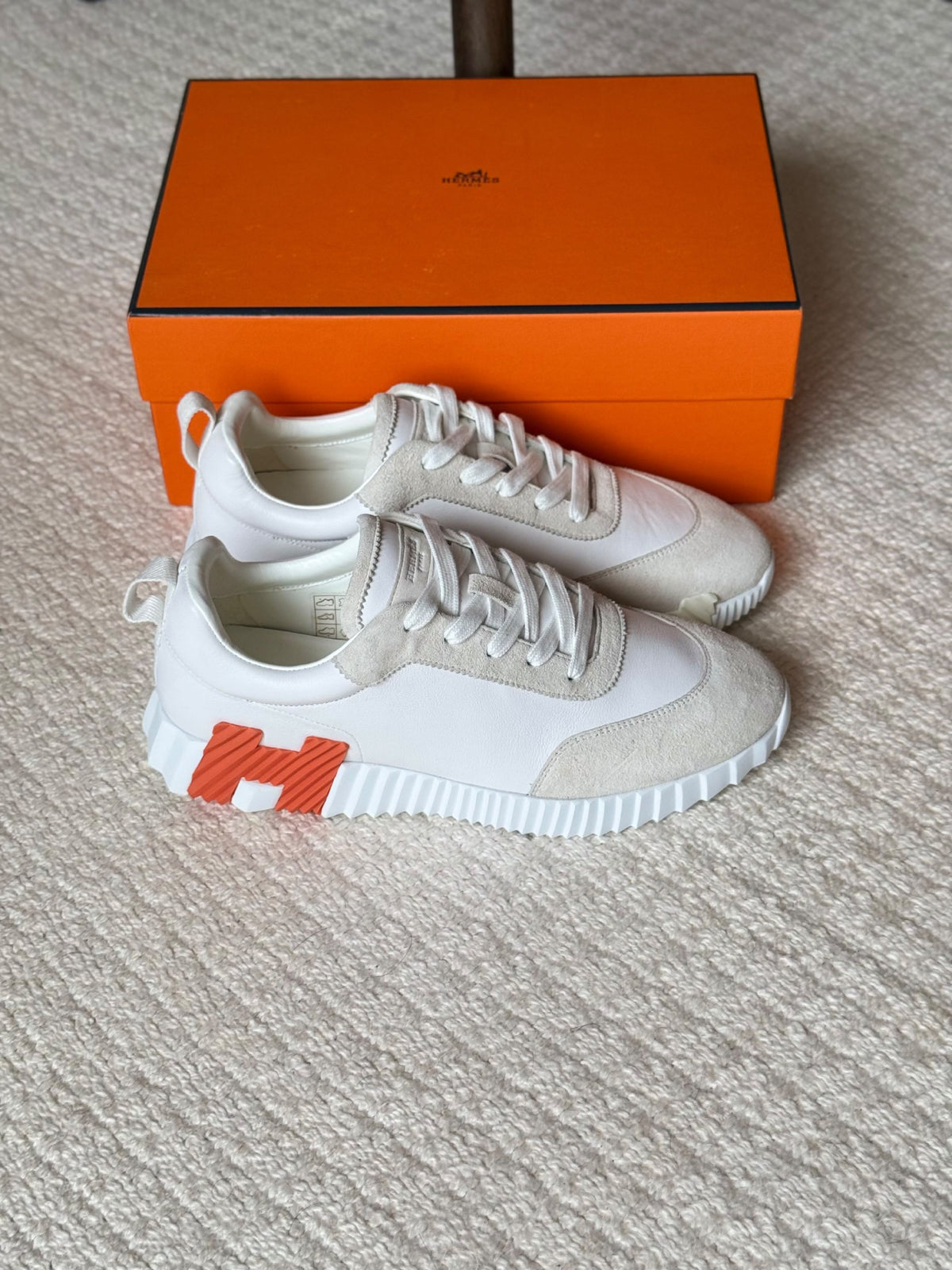 Hermès Bouncing Panel Sneakers - White