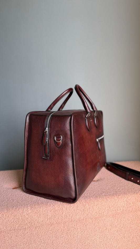 Berluti Laptop Bag - Burgundy