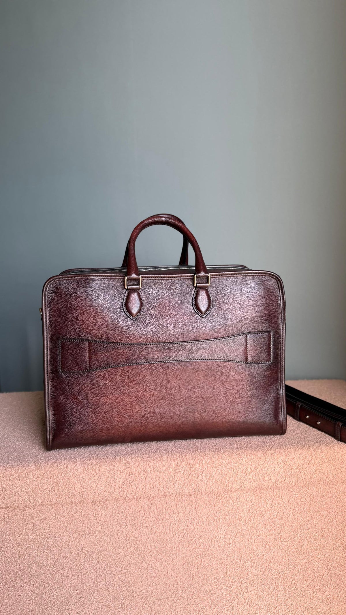 Berluti Laptop Bag - Burgundy