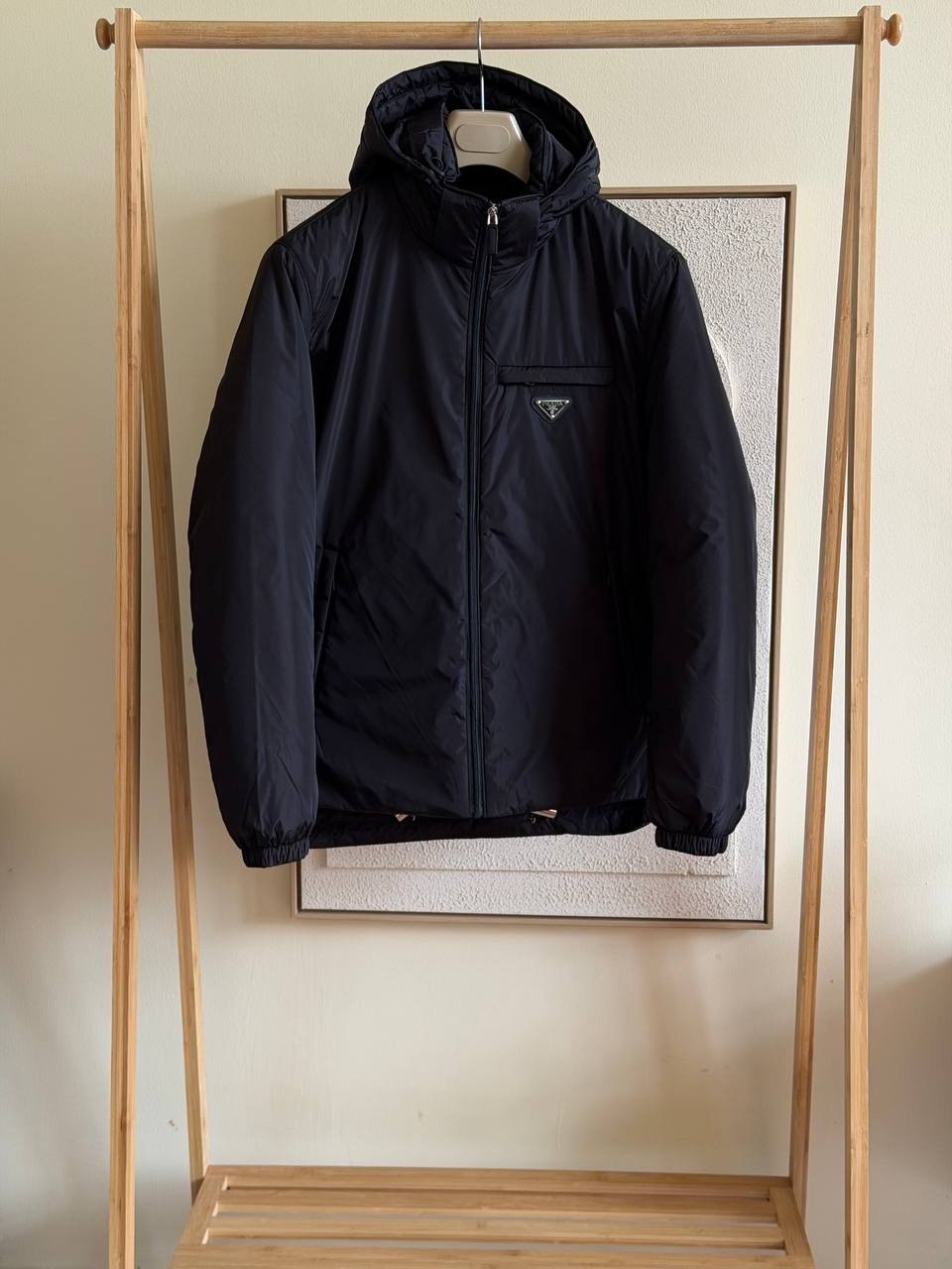 Prada Short Hooded Jacket - Black