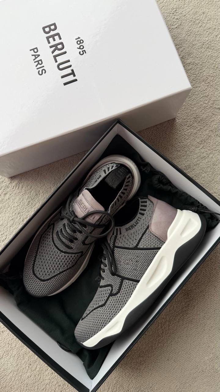 Berluti Panel Sneakers - Grey