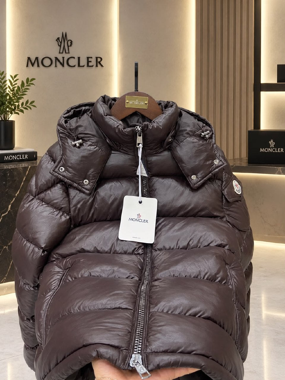 Moncler Puffer Jacket - Brown