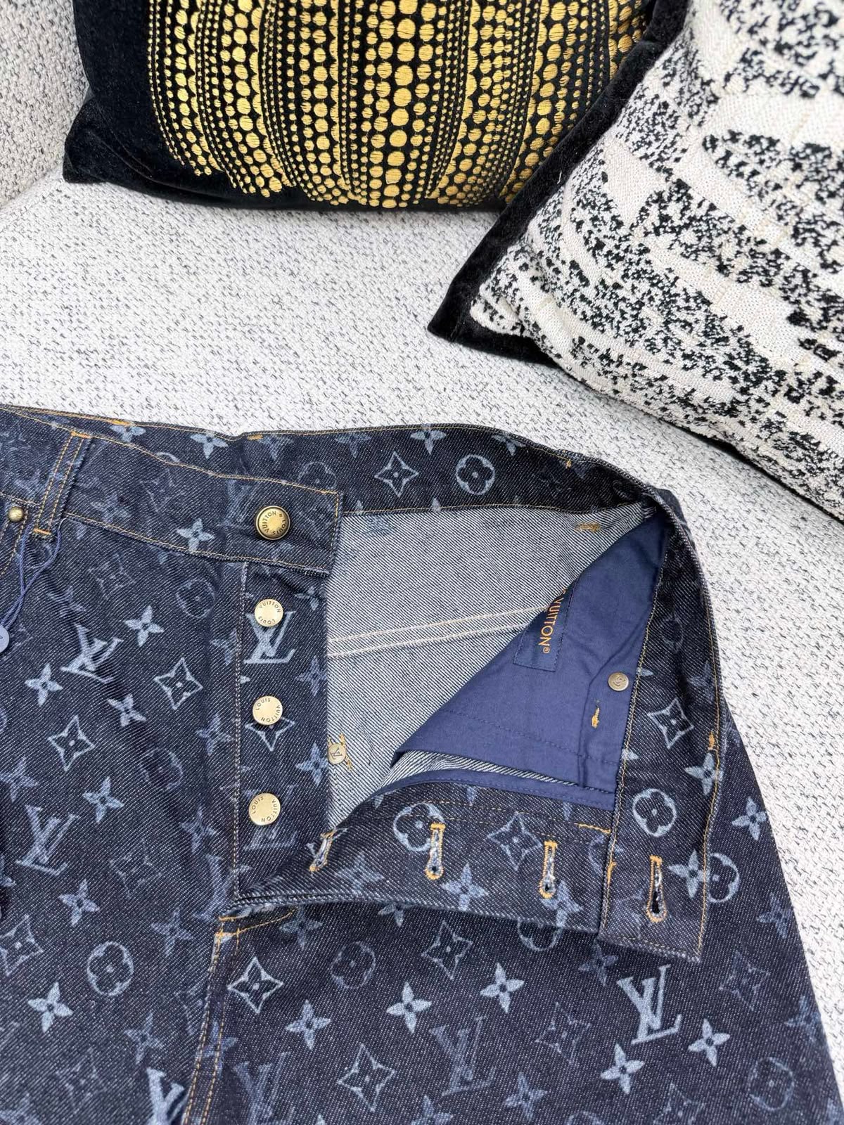 Louis Vuitton Monogram Jeans Pants - Navy Monogram