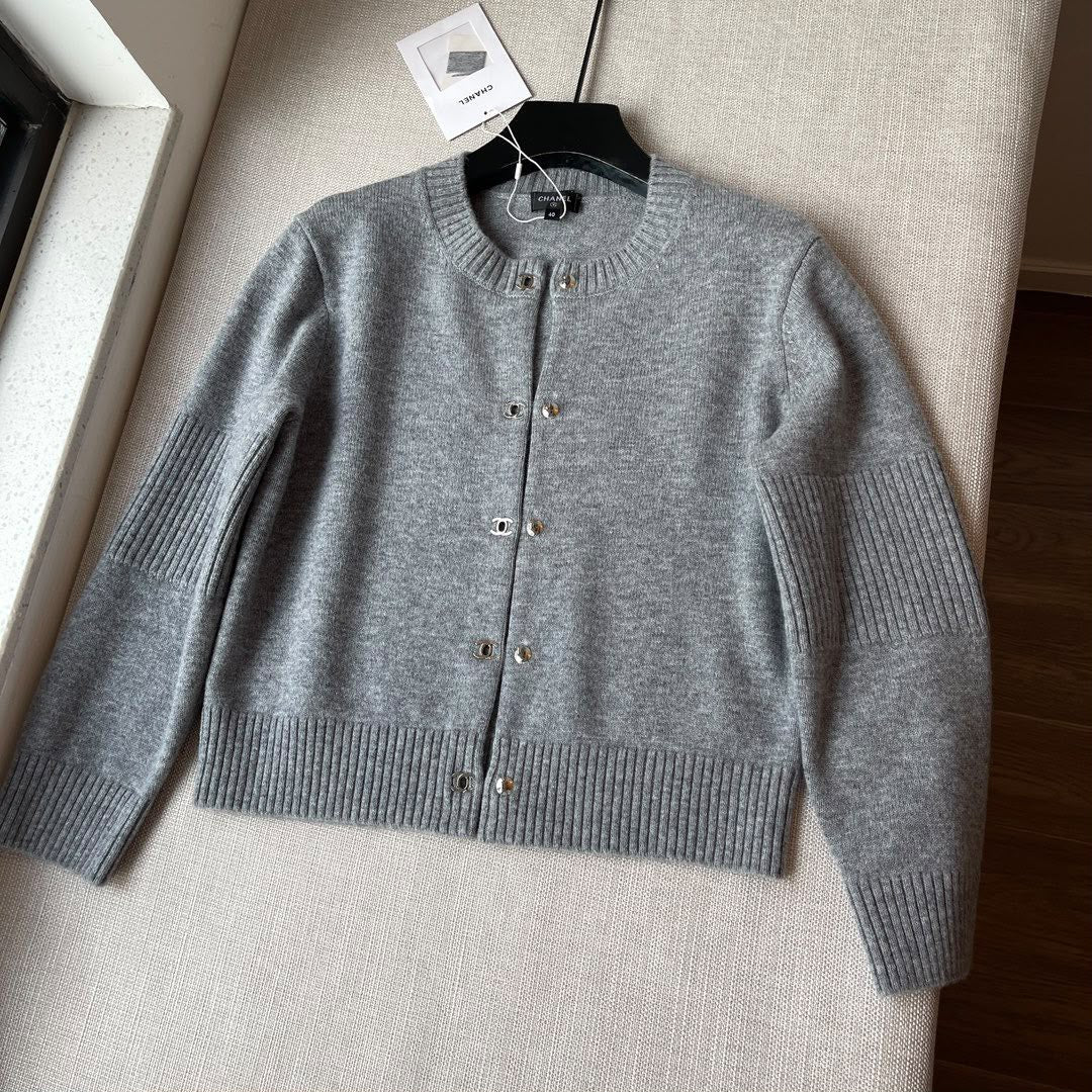 Chanel Cardigan - Grey, Pink, Black