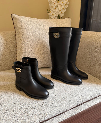 Chanel Tall Boots - Black