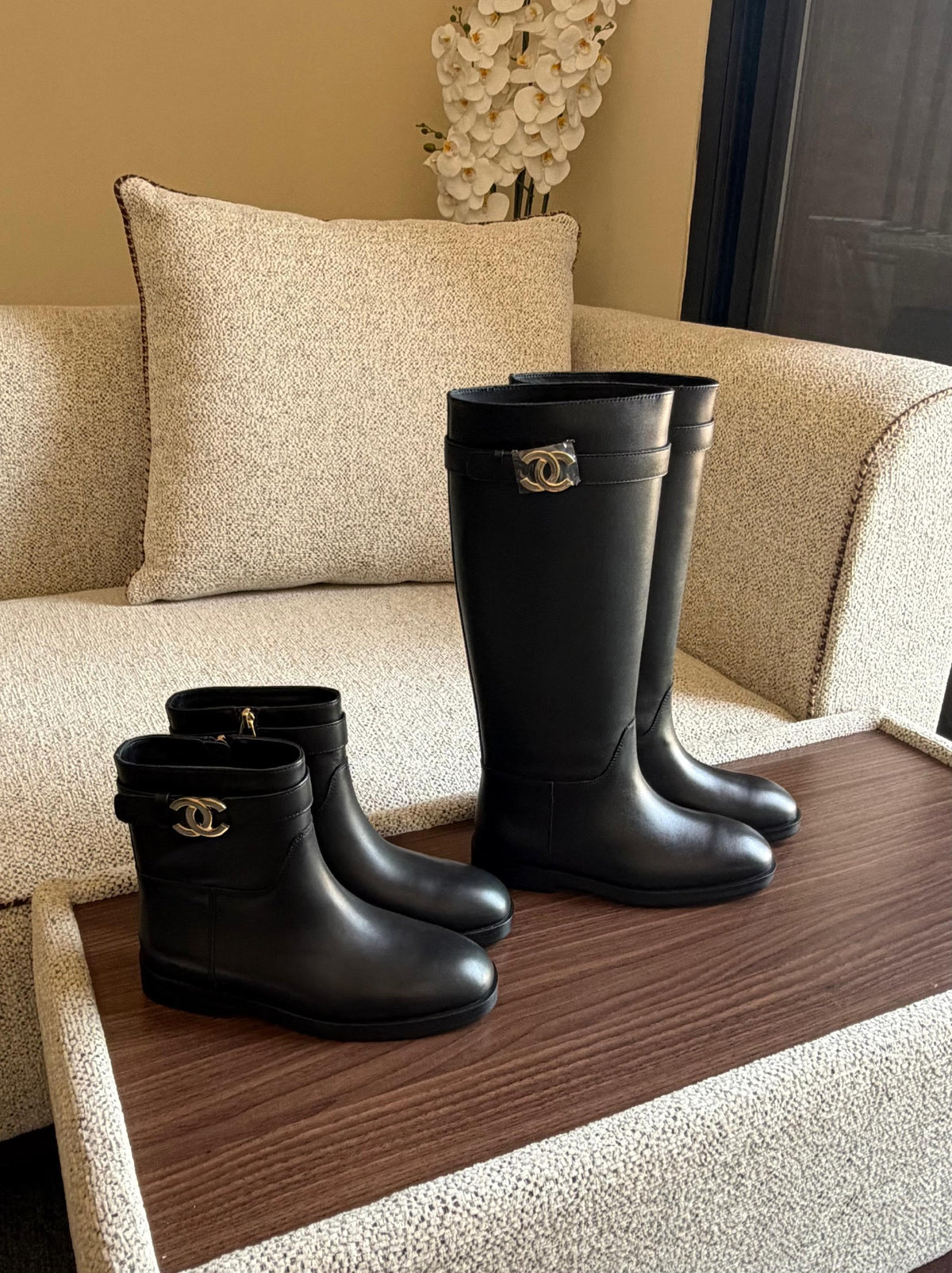 Chanel Tall Boots - Black