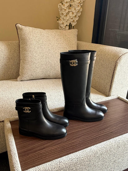 Chanel Tall Boots - Black