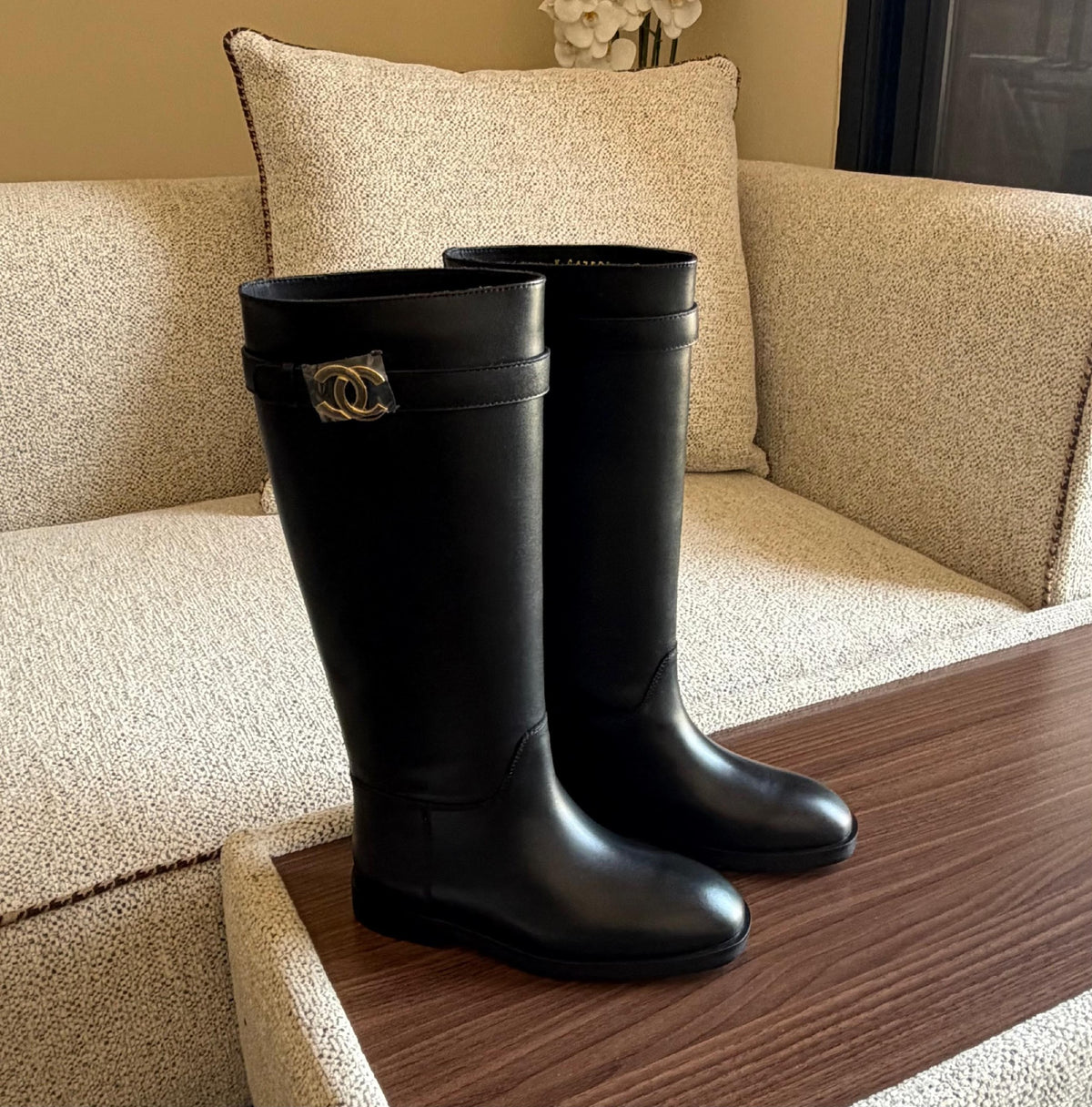 Chanel Tall Boots - Black
