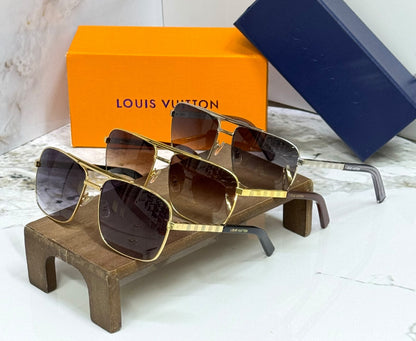 Louis Vuitton Sunglasses - Gold & Brown