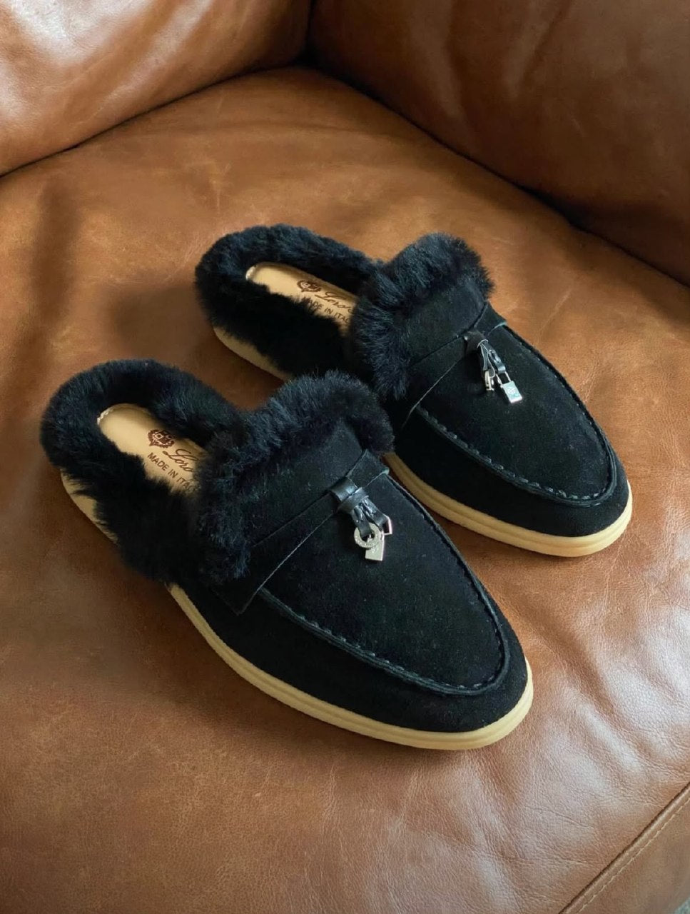 Loro Piana Mule - Black