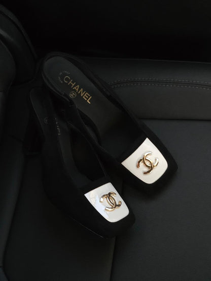 Chanel Heels - Black & White
