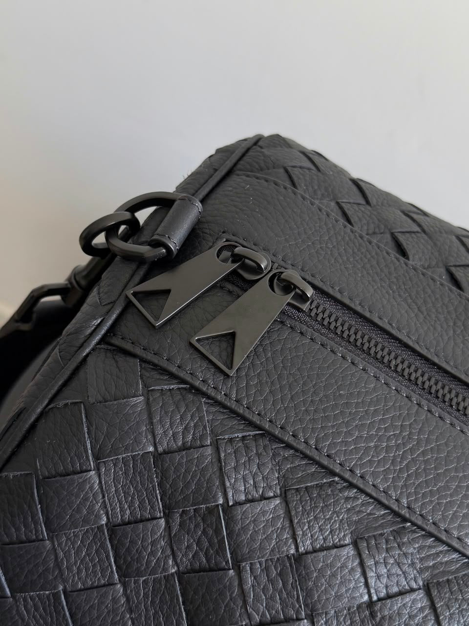 Bottega Veneta Woven Duffle Bag - Black