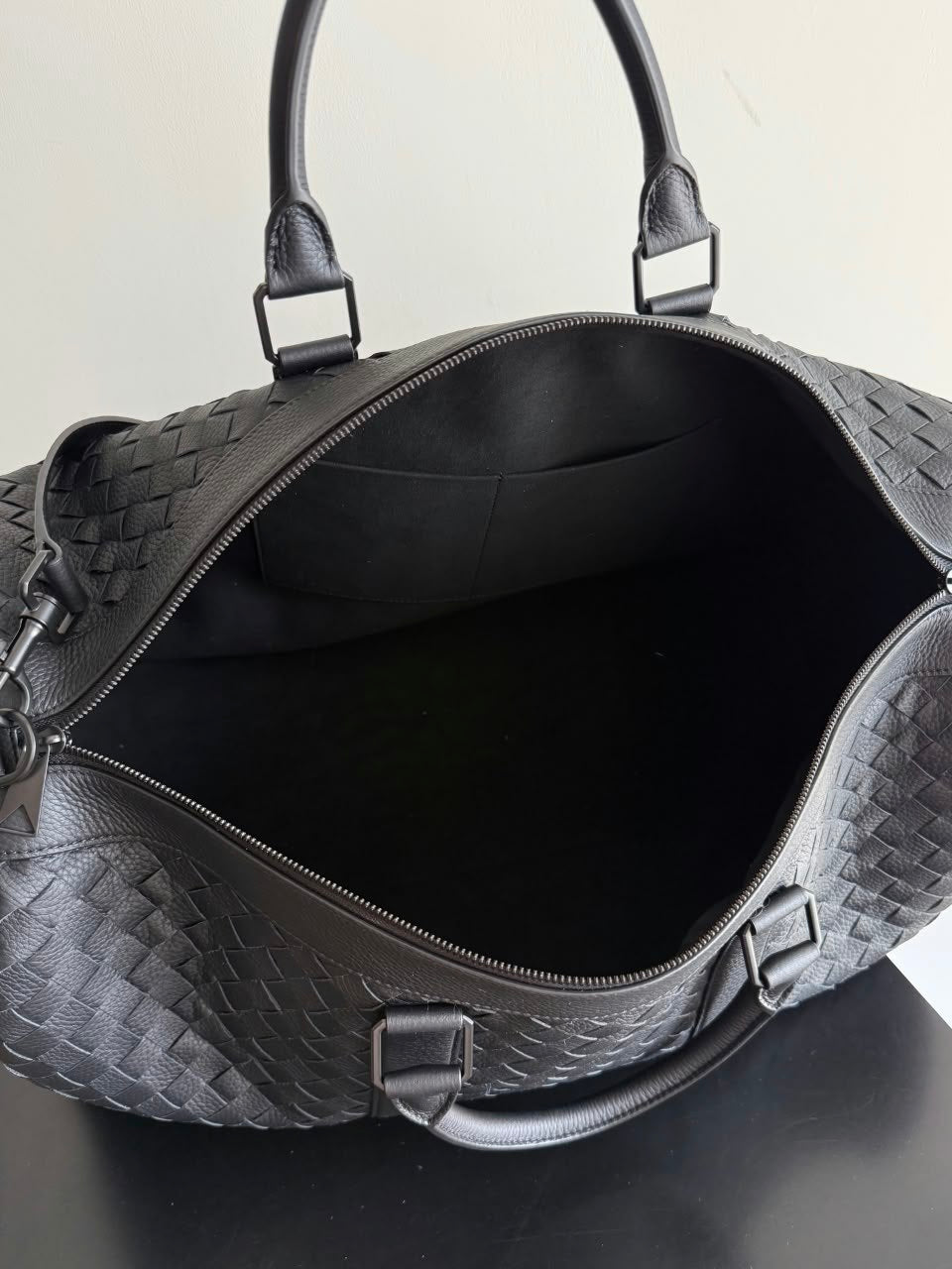 Bottega Veneta Woven Duffle Bag - Black