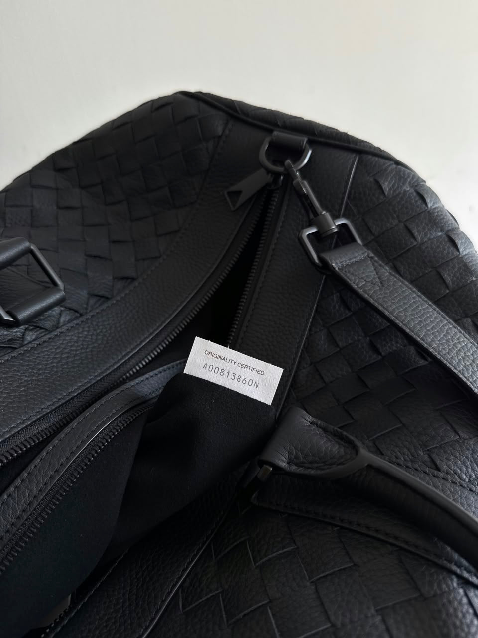 Bottega Veneta Woven Duffle Bag - Black