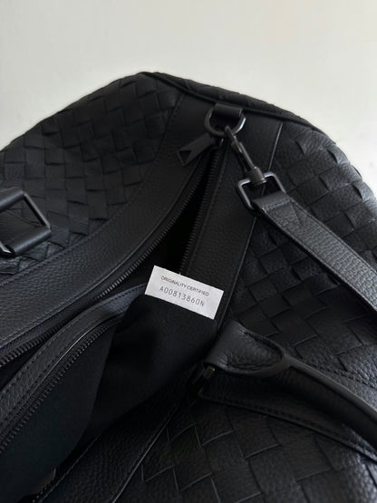 Bottega Veneta Woven Duffle Bag - Black