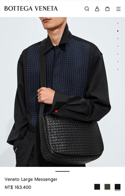 Bottega Veneta Crossbody Bag Veneto Messenger - Black
