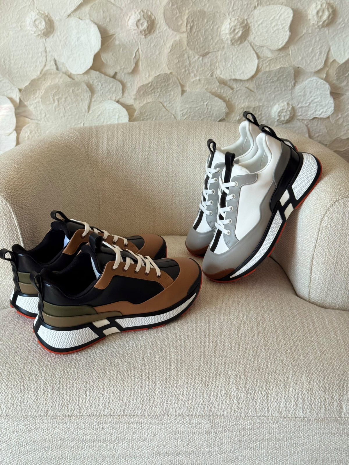 Hermes Sneakers - Brown & Black