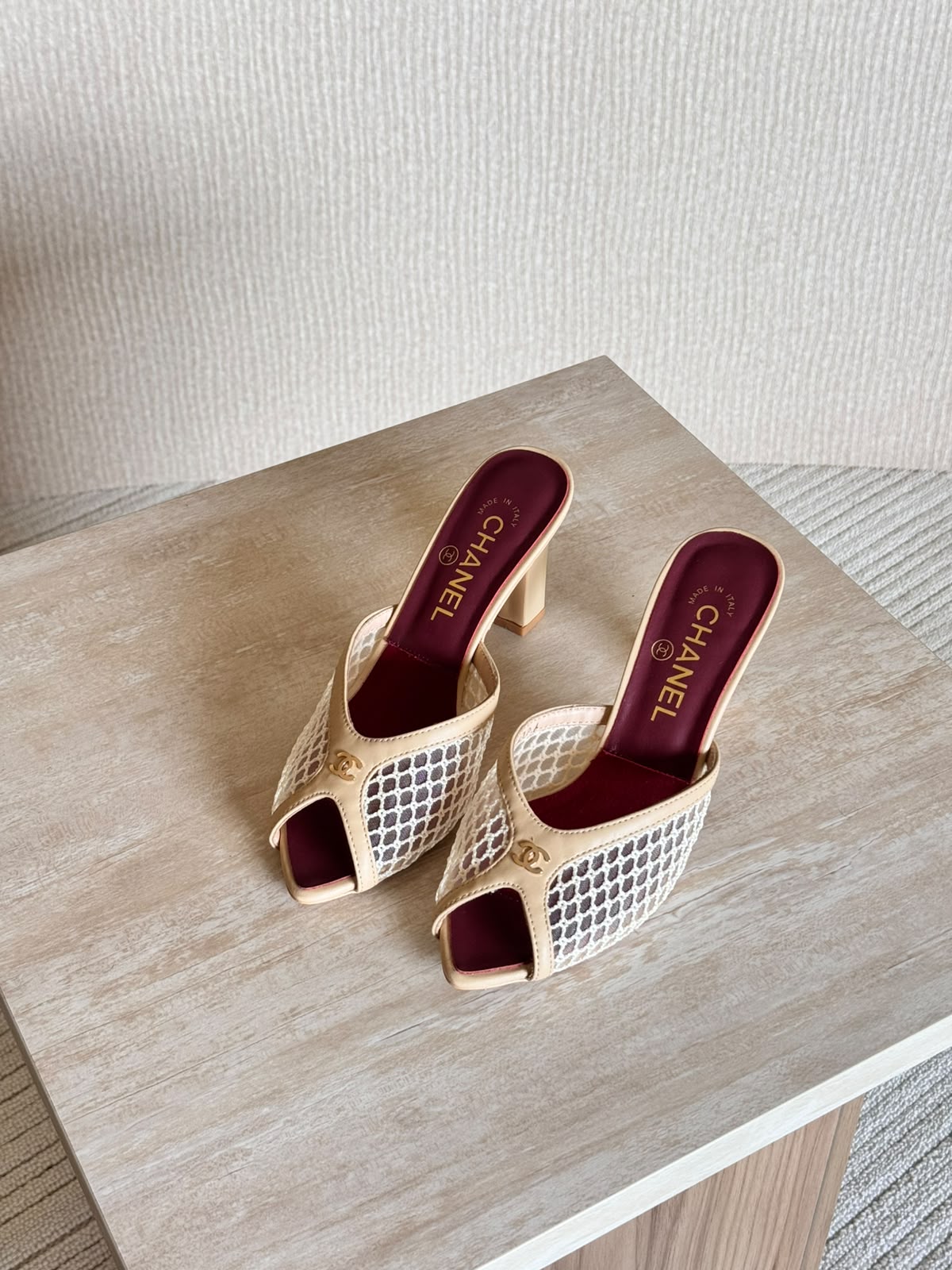Chanel Heels - Beige