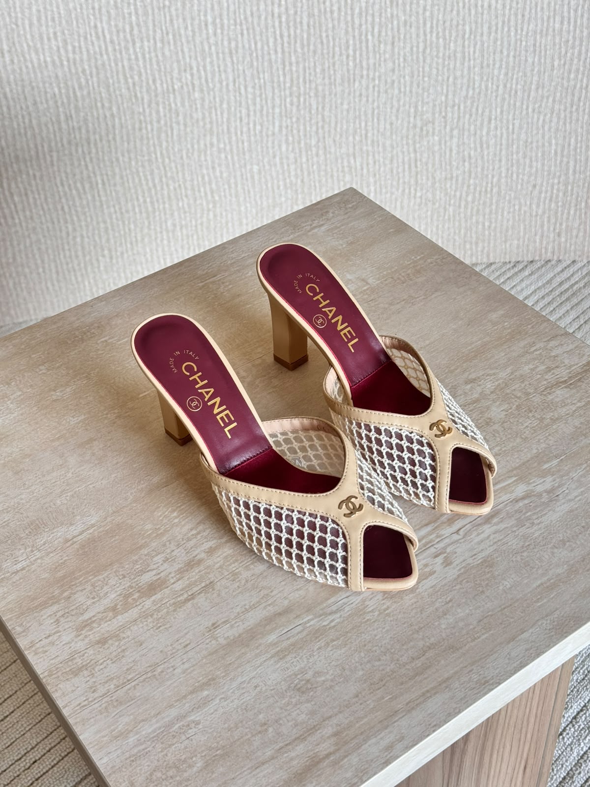 Chanel Heels - Beige