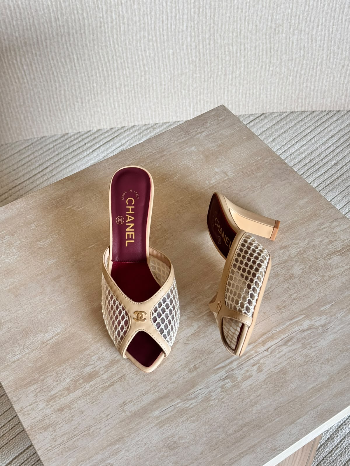 Chanel Heels - Beige