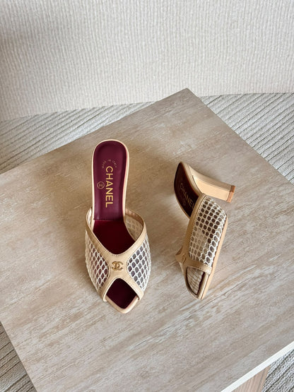 Chanel Heels - Beige