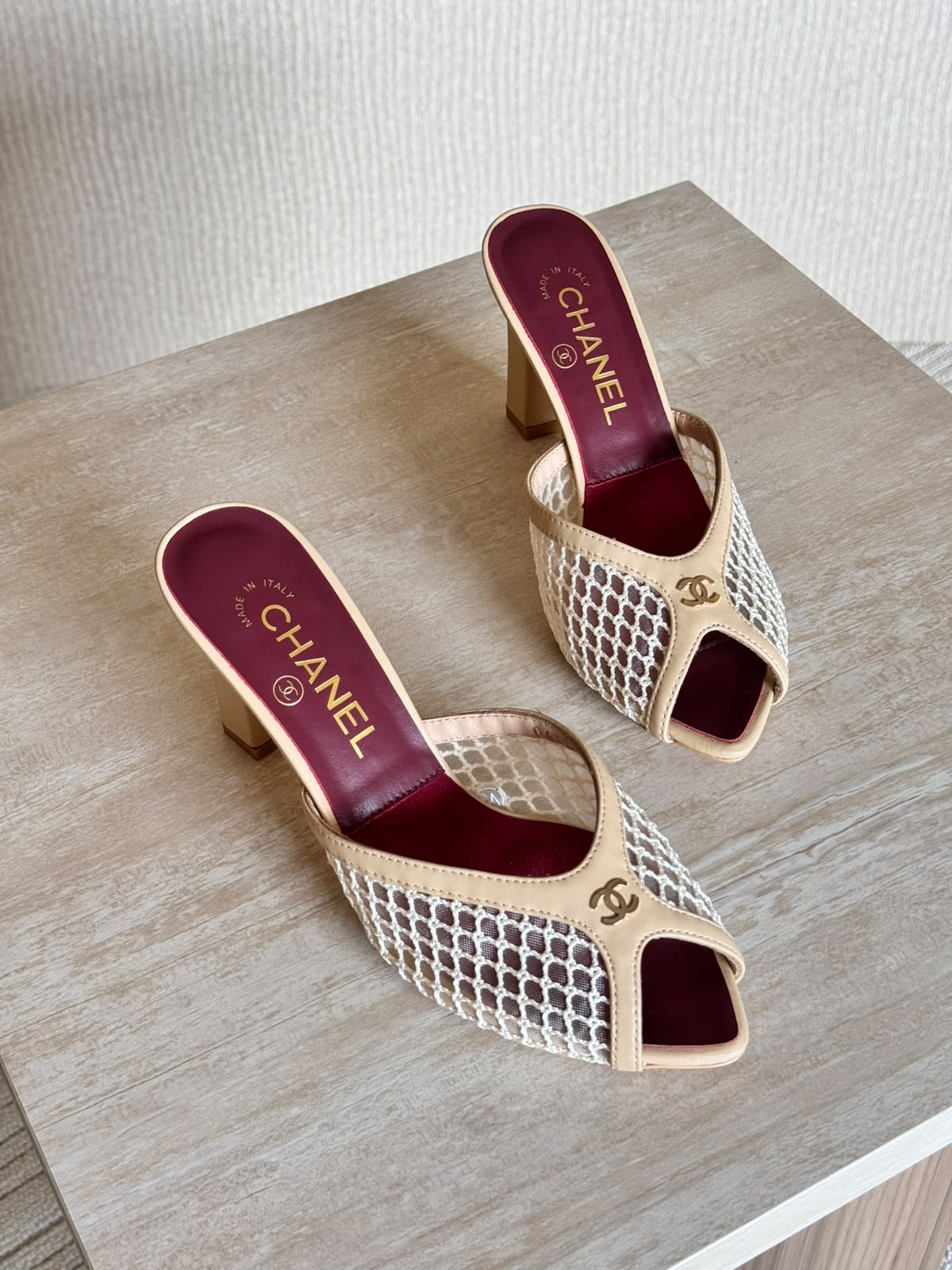Chanel Heels - Beige