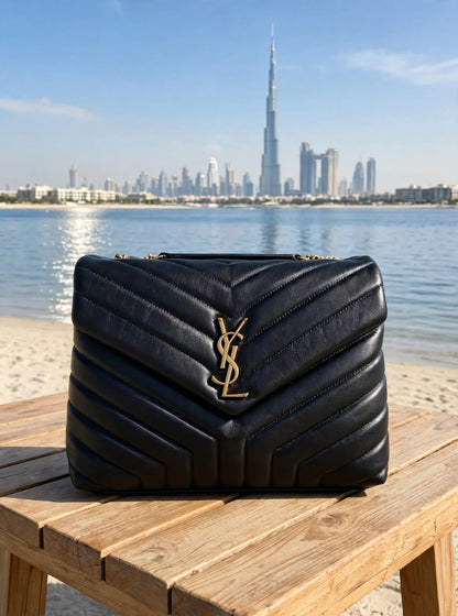 YSL Shoulder Bag - Black
