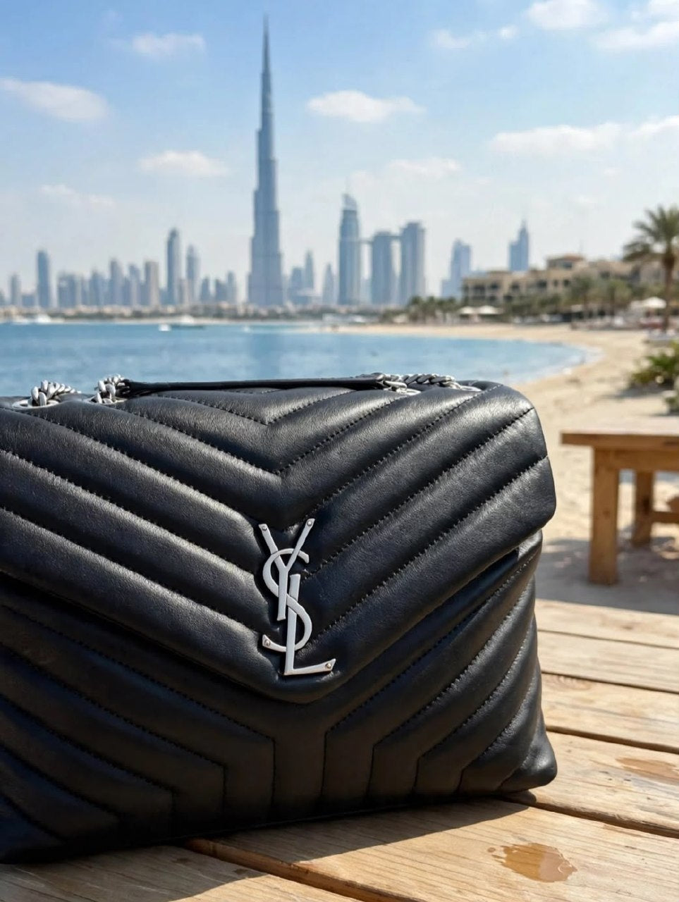 YSL Shoulder Bag - Black