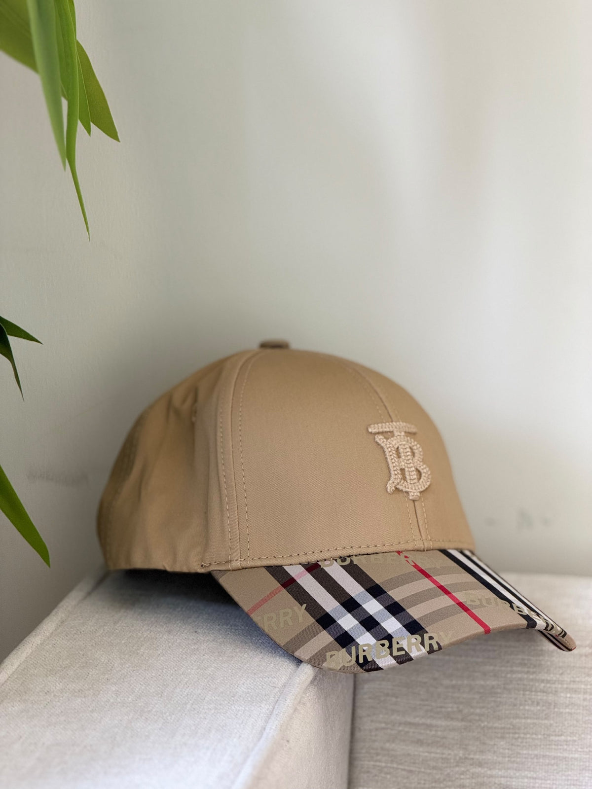 Fendi Cap Check Brim - Beige Monogram