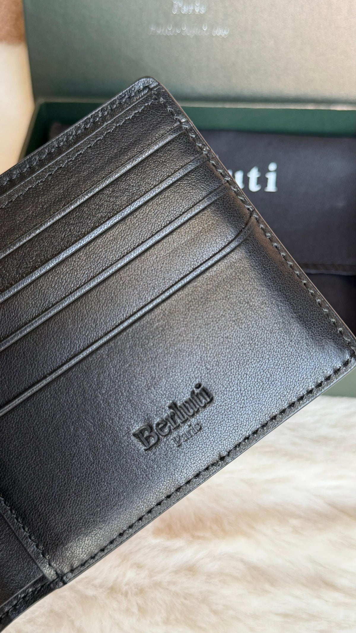 Berluti Wallet - Brown Embossed