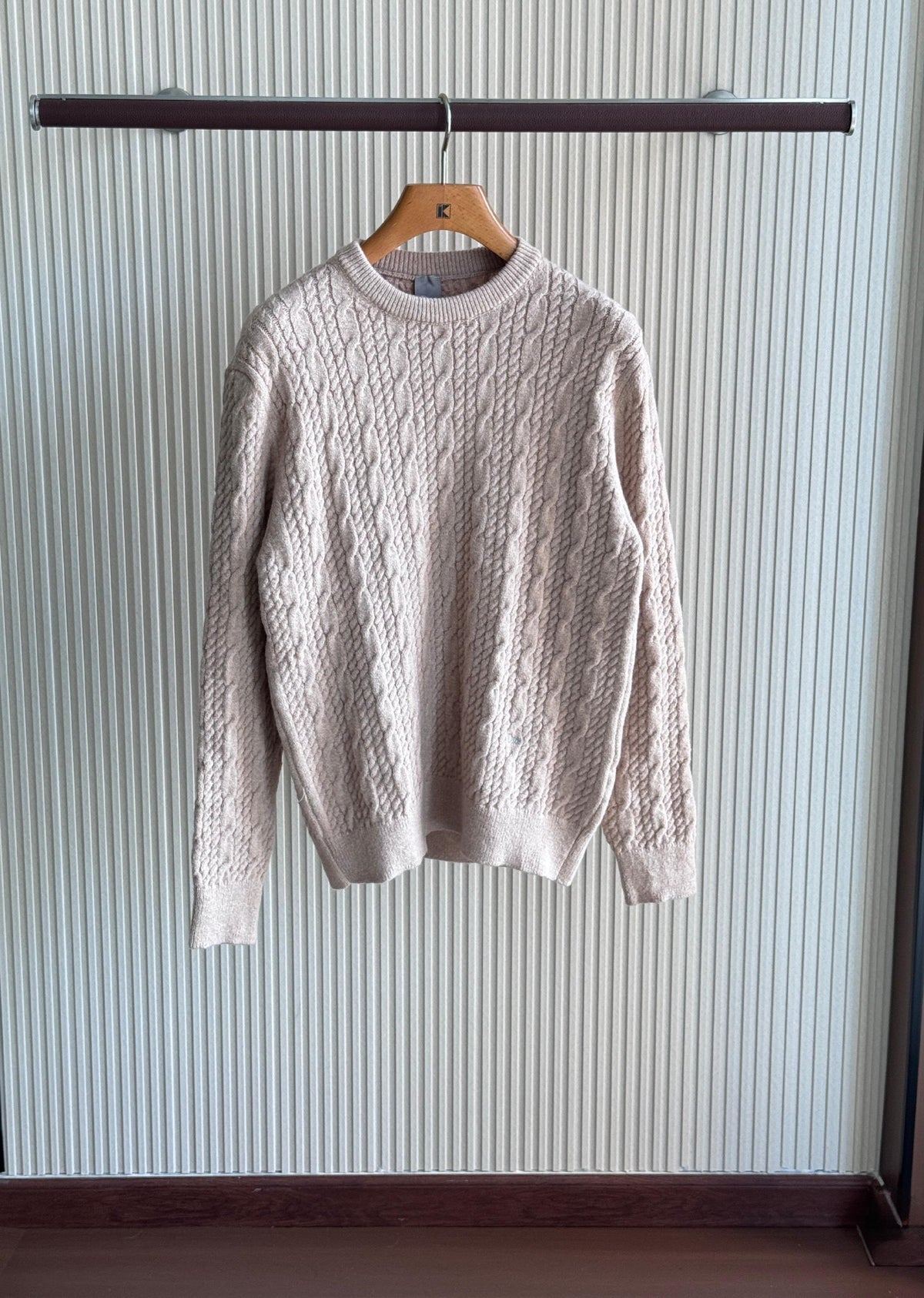 Dior Cable-Knit Sweater - Black, Beige, White, Navy