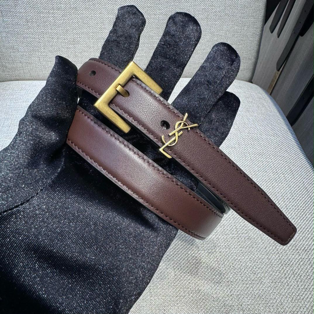 YSL Belt - Brown