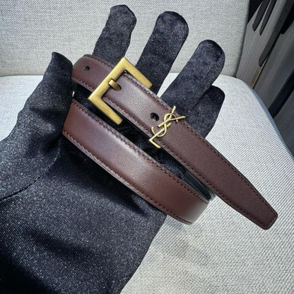 YSL Belt - Brown