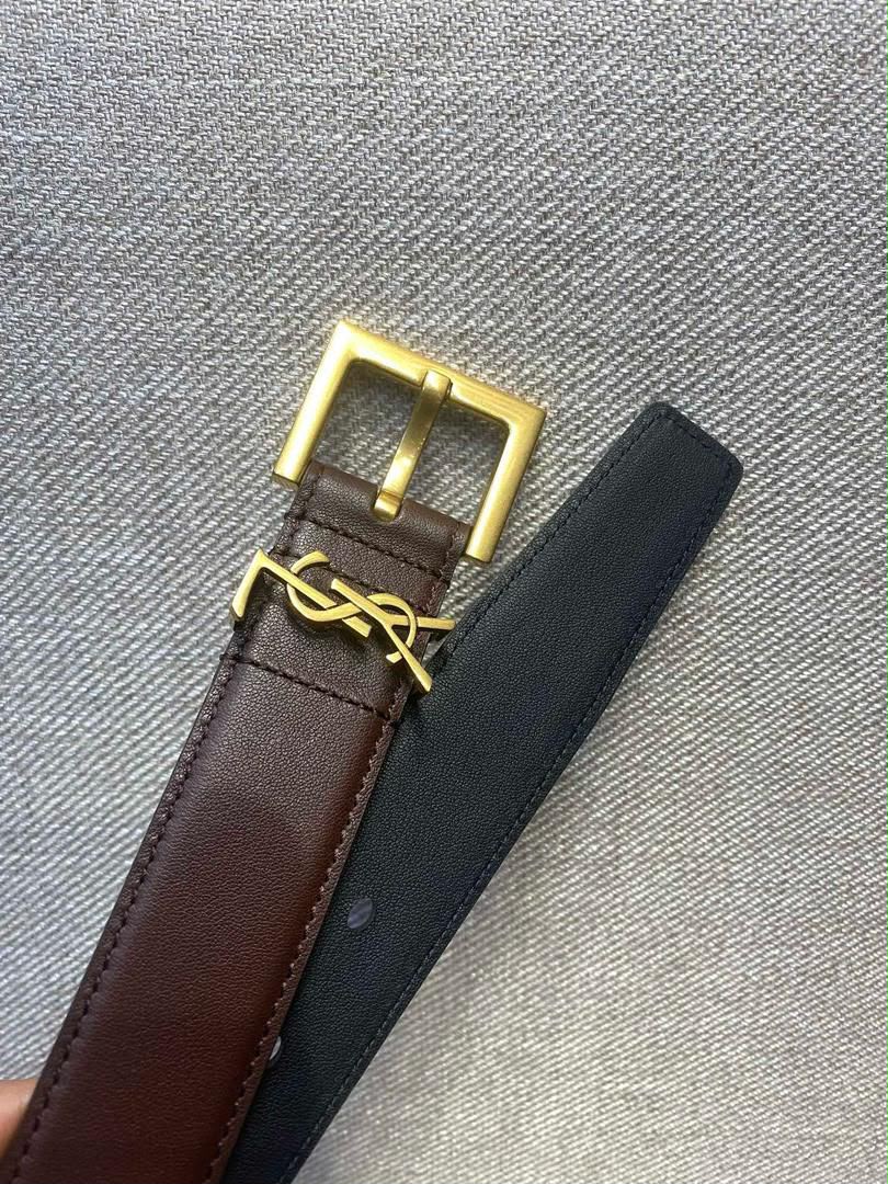 YSL Belt - Brown