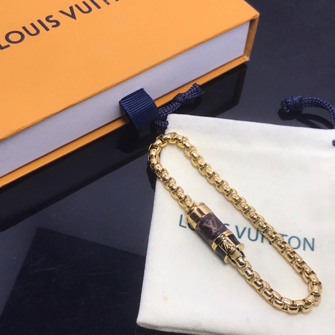 Louis Vuitton Chain-Link Bracelet - Gold