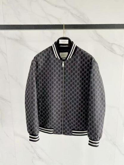 Gucci Bomber Jacket - Dark Grey Monogram