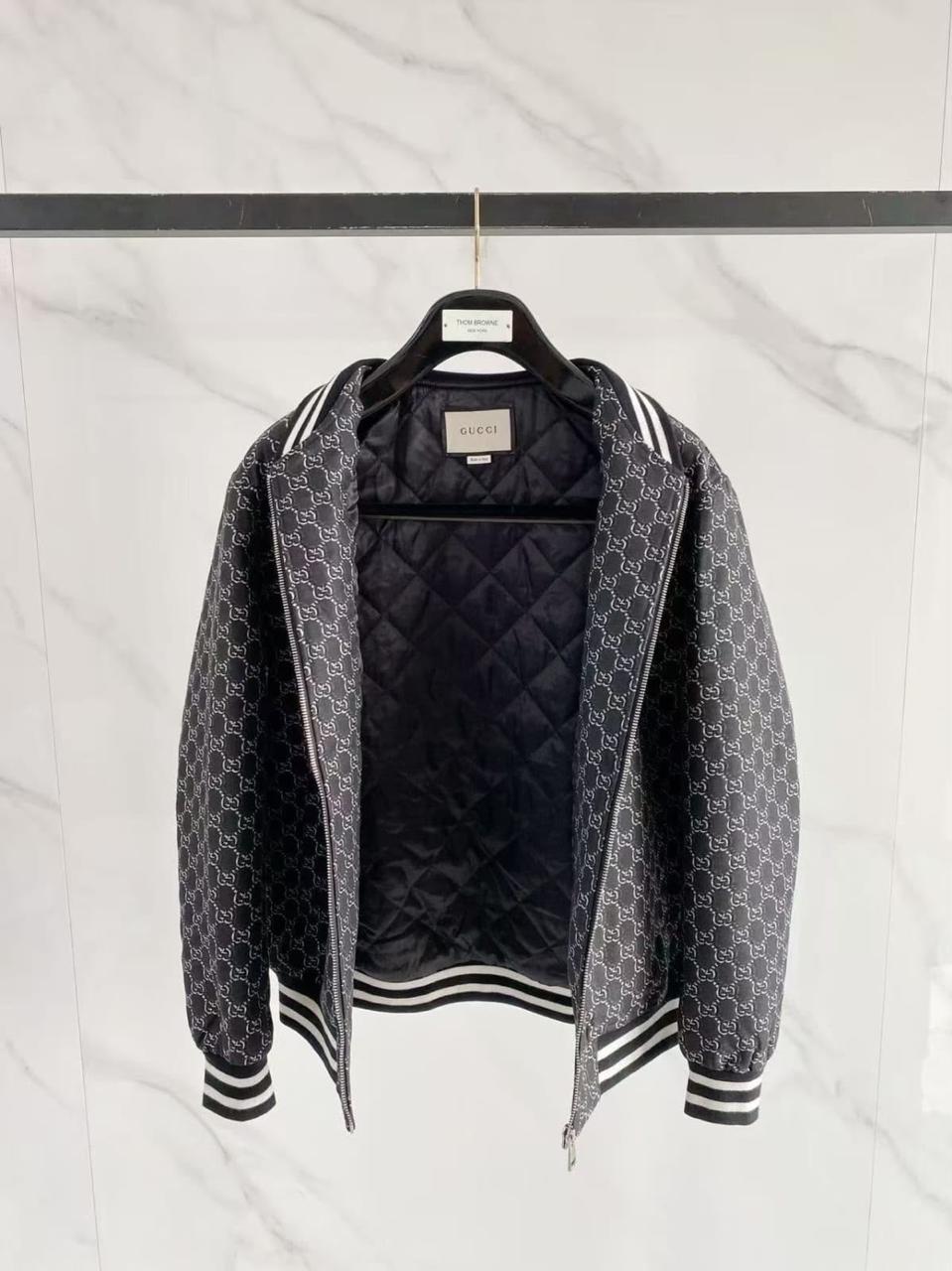 Gucci Bomber Jacket - Dark Grey Monogram