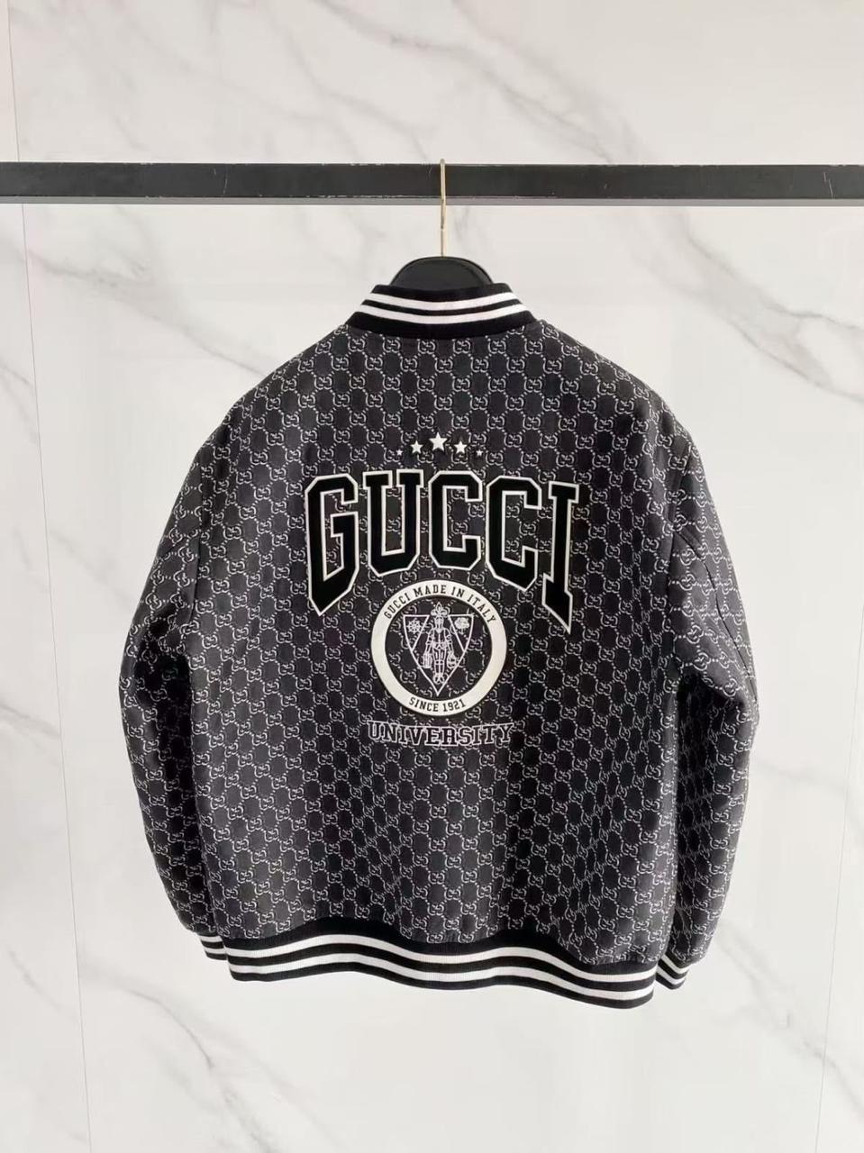 Gucci Bomber Jacket - Dark Grey Monogram