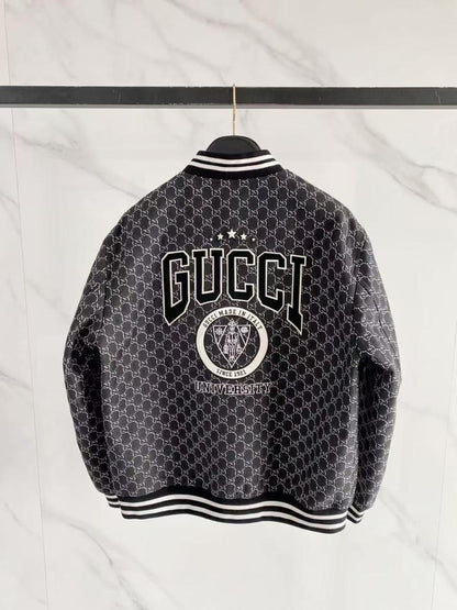 Gucci Bomber Jacket - Dark Grey Monogram