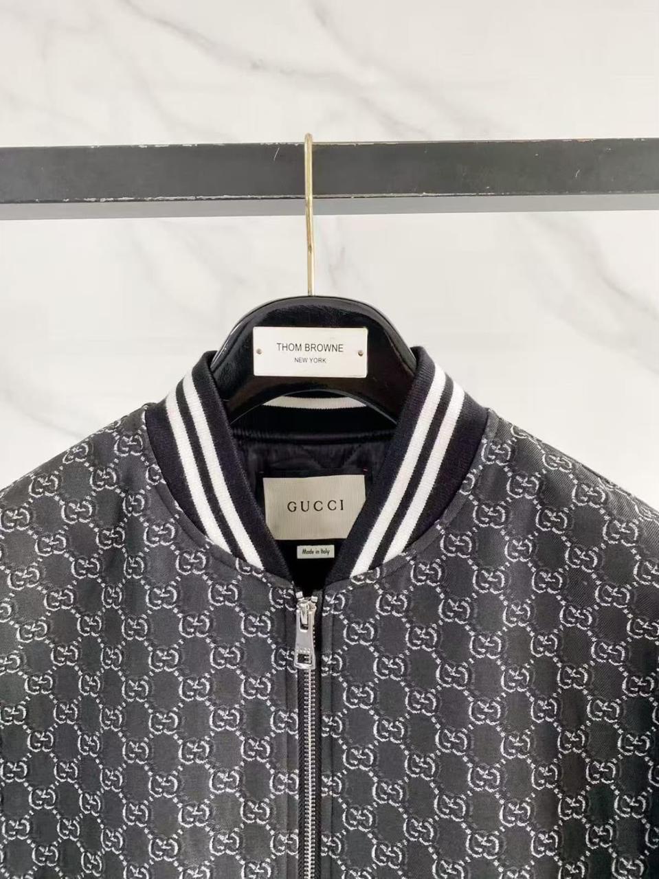 Gucci Bomber Jacket - Dark Grey Monogram
