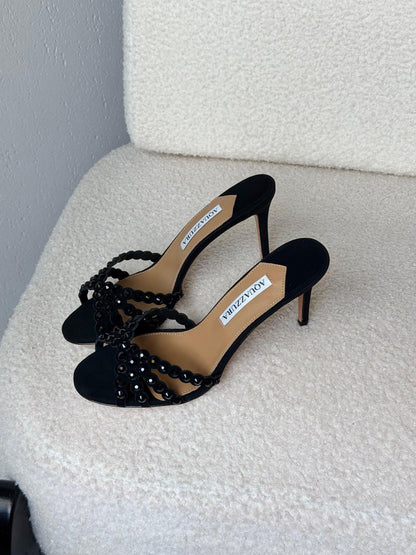Aquazzura Mule Heels - Black