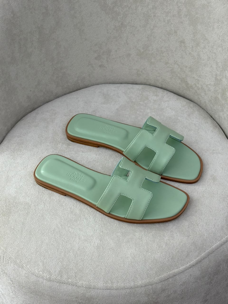 Hermes Slippers - Green
