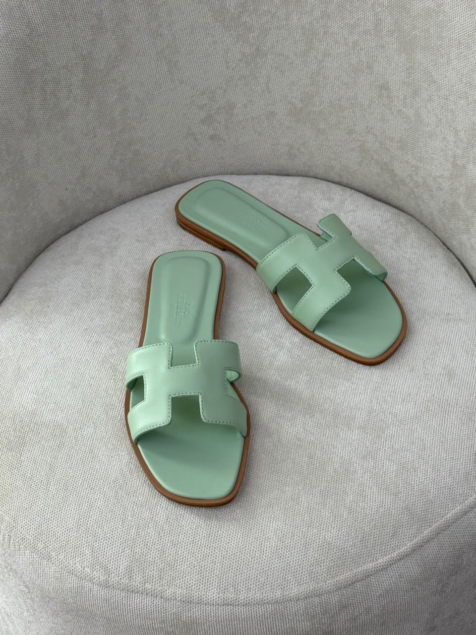 Hermes Slippers - Green