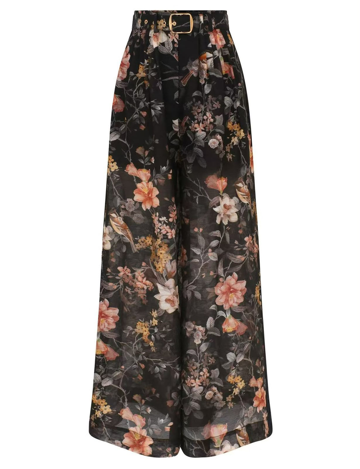 Zimmermann Floral Lace-Trim Set - Black Floral