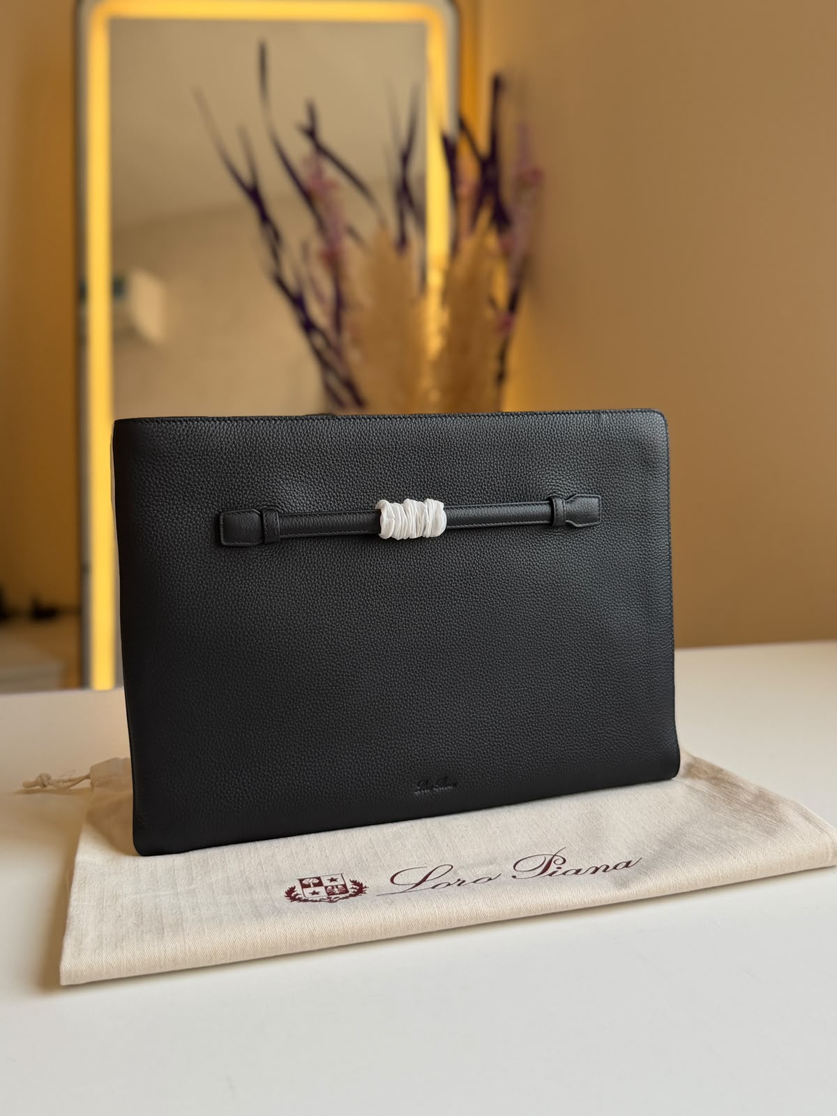 Loro Piana Clutch - Black