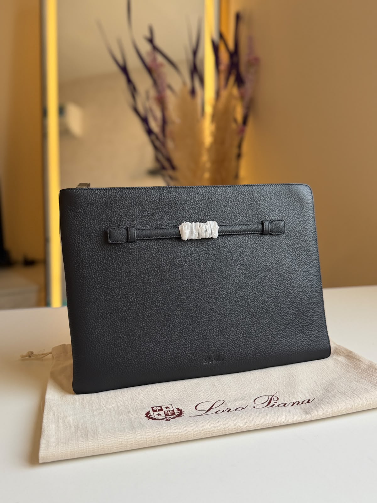 Loro Piana Clutch - Black