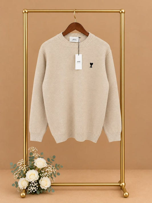 AMI Paris Sweater - Beige