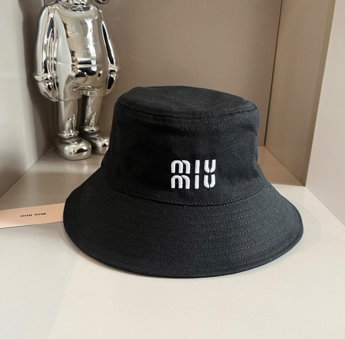 Miu Miu Classic Bucket Hat - Black