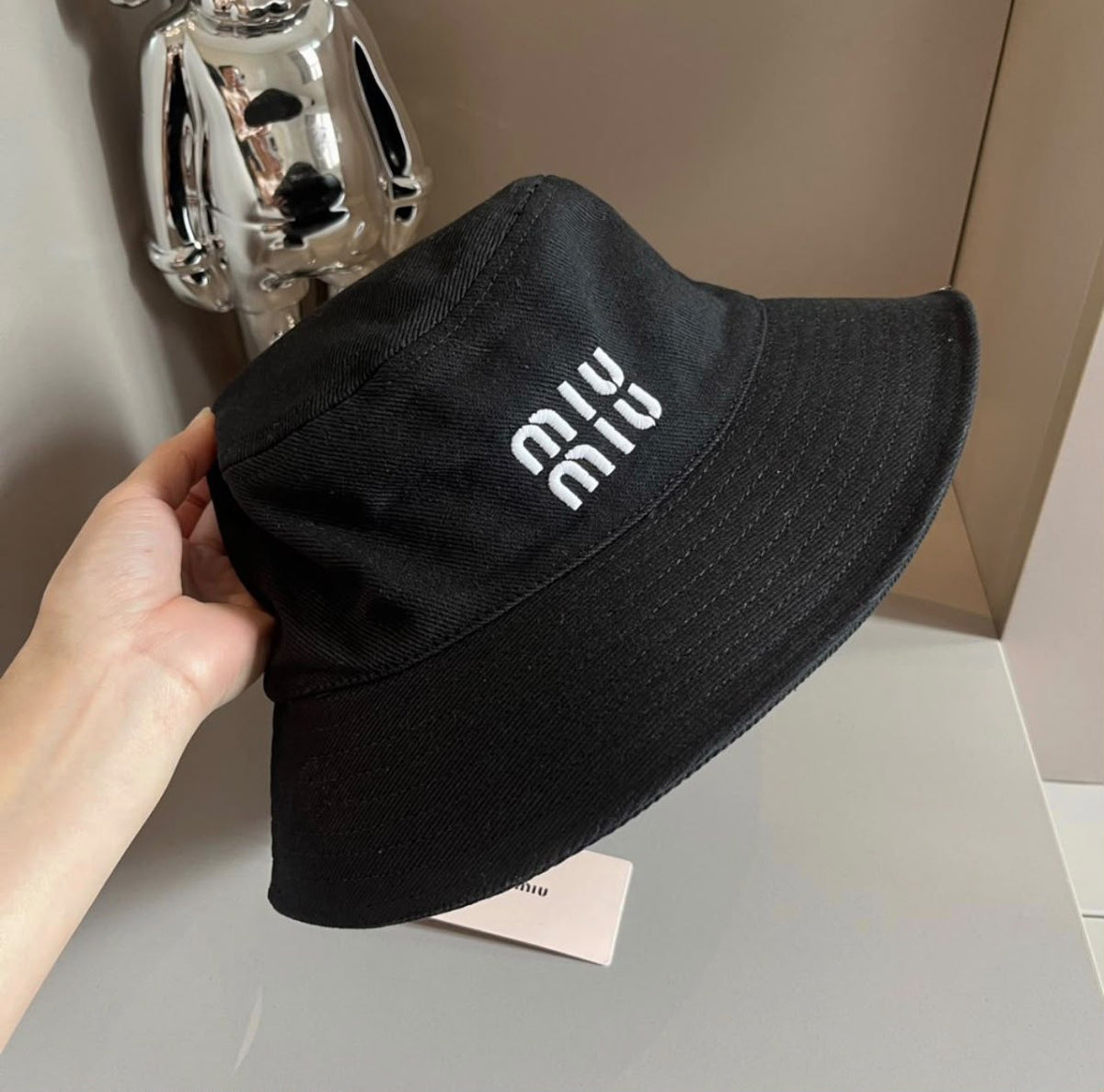 Miu Miu Classic Bucket Hat - Black